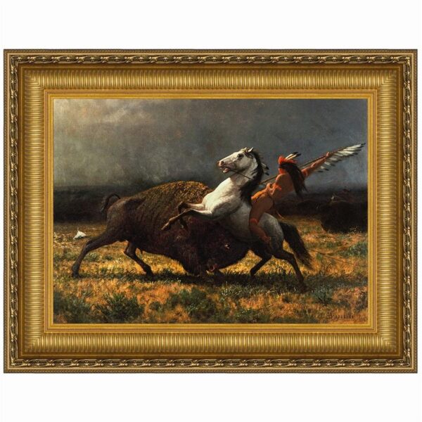 Design Toscano DA5063 40 1/2 Inch The Last of The Buffalo 1888 Canvas Replica Painting - Large