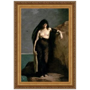 Design Toscano DA5283 32 1/4 Inch Sappho 1877 Canvas Replica Painting - Large