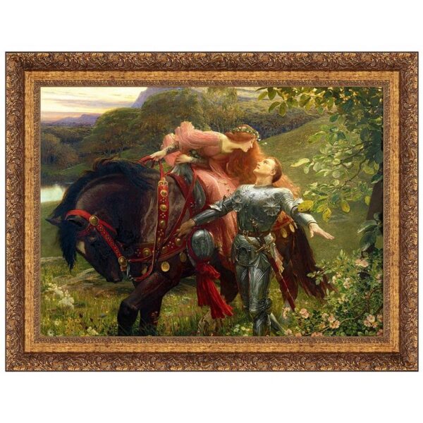 Design Toscano DA5303 39 Inch La Belle Dame Sans Merci 1901 Canvas Replica Painting - Large