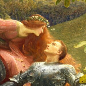 Design Toscano DA5302 28 Inch La Belle Dame Sans Merci 1901 Canvas Replica Painting - Medium