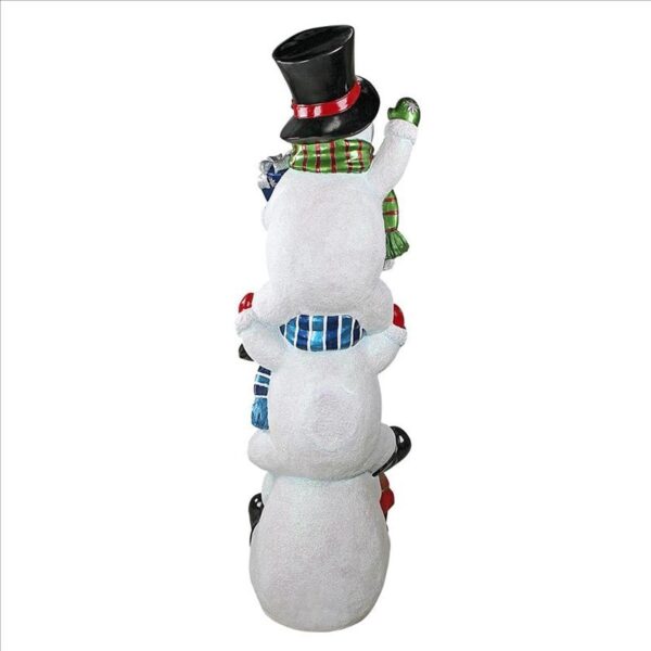 Design Toscano DB18978 13 1/2 Inch Snowbro Illuminated Snowmen Statue