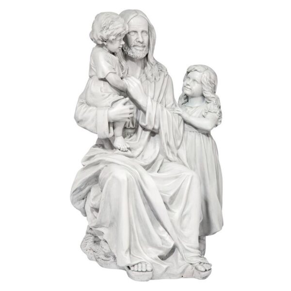 Design Toscano DB32131 16 Inch Jesus Loves the Little Children Statue