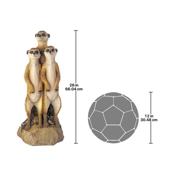 Design Toscano DB32136 11 Inch Meerkat Gang Statue