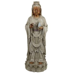 Design Toscano DB33691 8 1/2 Inch Standing Guan Yin Asian Goddess Statue