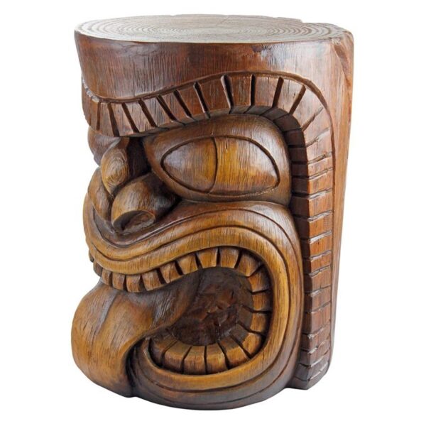 Design Toscano DB383075 15 Inch Lono Tongue Grand Tiki Table