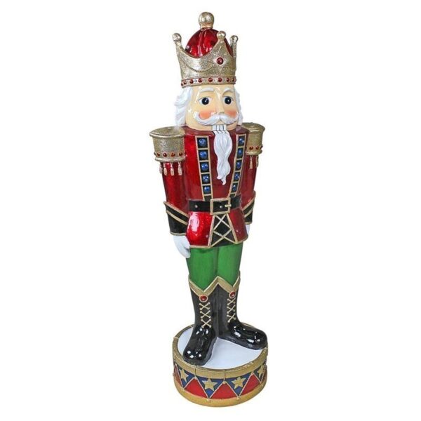 Design Toscano DB477008 10 Inch Illuminated Bavarian Style Nutcracker