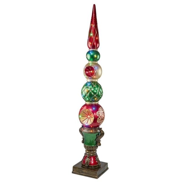 Design Toscano DB477019 13 1/2 Inch Ornament Topiary Illuminated Statue