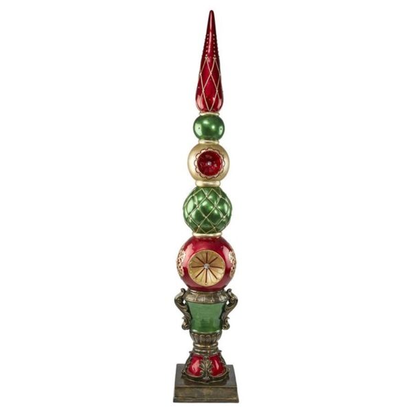 Design Toscano DB477019 13 1/2 Inch Ornament Topiary Illuminated Statue