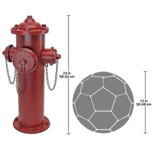 Design Toscano DC122012 11 1/2 Inch Metal Replica Fire Hydrant, Large