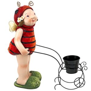 Design Toscano DS18026 9 Inch Polly the Lady Bug Fairy Statue