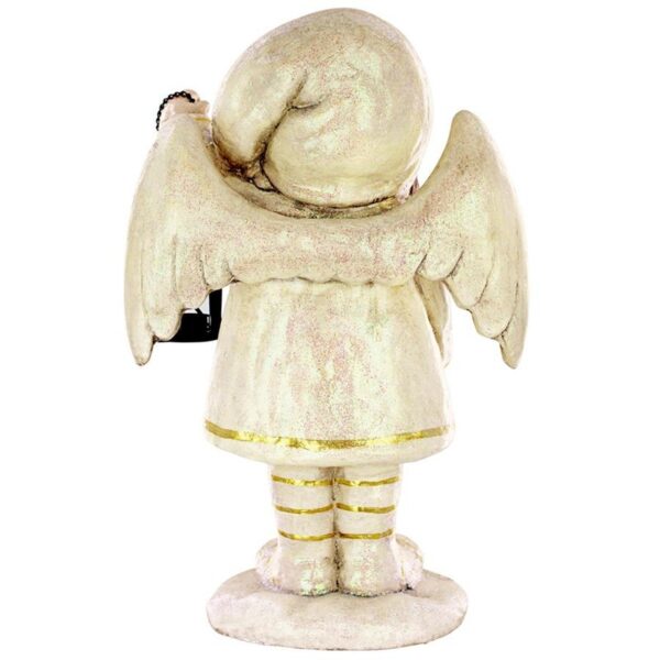 Design Toscano DS19119 12 1/2 Inch Angel Girl Holding Lantern Statue