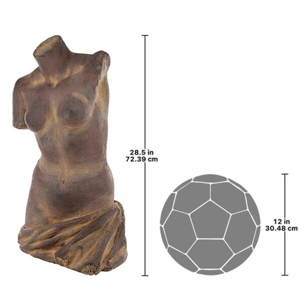 Design Toscano DS191833 16 Inch Nude Female Torso Statue