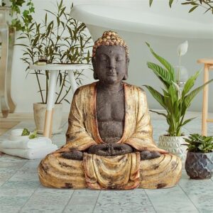 Design Toscano DS193293 24 Inch Large Golden Buddha Statue