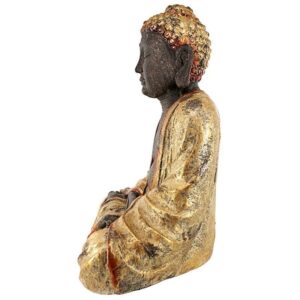 Design Toscano DS193293 24 Inch Large Golden Buddha Statue