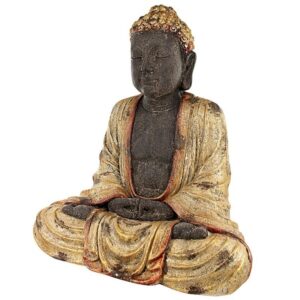 Design Toscano DS193293 24 Inch Large Golden Buddha Statue