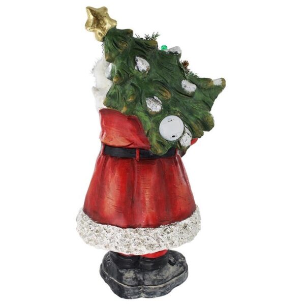 Design Toscano DS19739 18 Inch Santa with a Sparkling Tree Statue