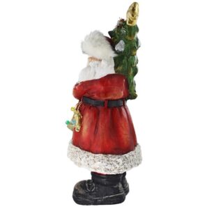 Design Toscano DS19739 18 Inch Santa with a Sparkling Tree Statue