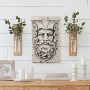 Design Toscano DS201471 11 1/2 Inch Poseidon Greek God Wall Sculpture