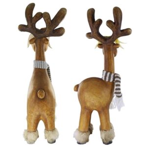 Design Toscano DS91976 Santas Second Team Reindeer, Set of Two