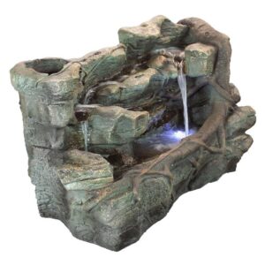 Design Toscano DW96011 39 1/2 Inch Staggered Rock Canyon Garden Fountain