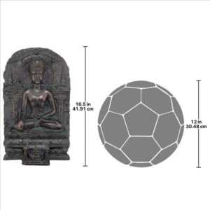 Design Toscano EU1004 10 Inch Earth Witness Buddha Frieze