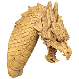 Design Toscano EU1025 6 1/2 Inch Head of the Beast Dragon Plaque