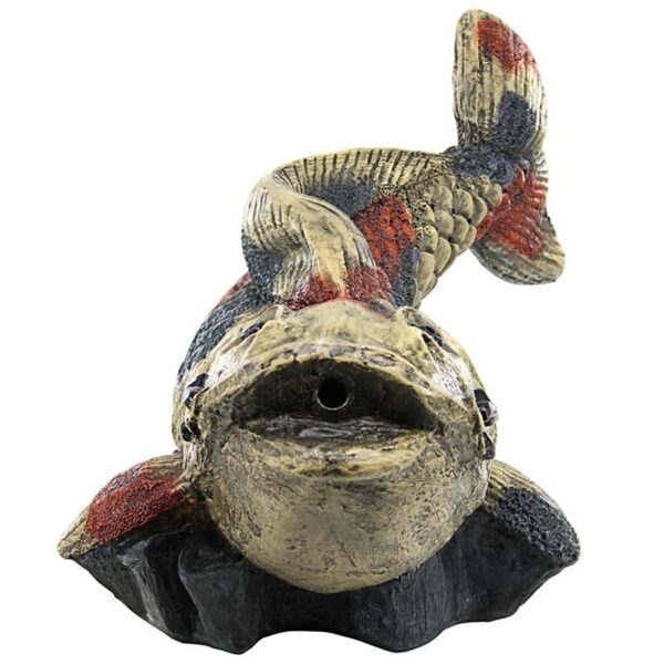 Design Toscano EU1046 16 Inch Showa Asian Koi Spitter Piped Statue