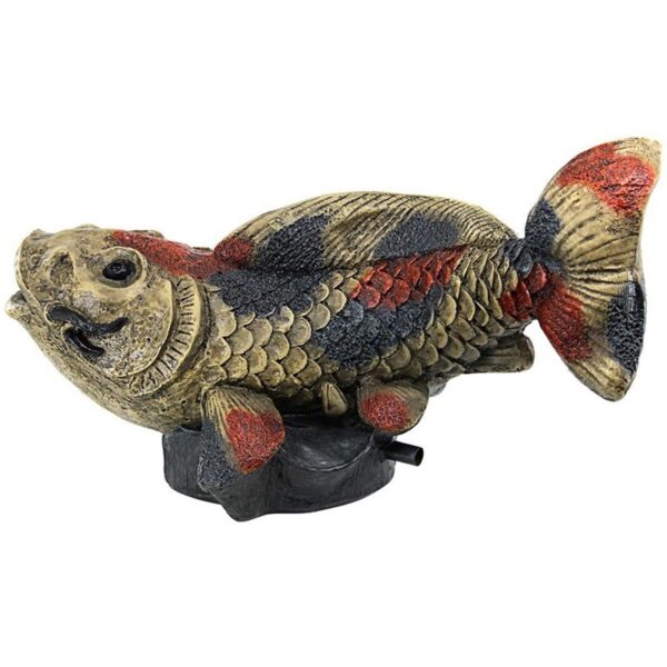 Design Toscano EU1046 16 Inch Showa Asian Koi Spitter Piped Statue