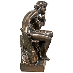 Design Toscano EU14127 14 1/2 Inch Mademoiselle with Harp Sappho