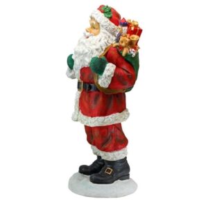 Design Toscano EU28288 14 Inch Visit from Santa Claus Statue