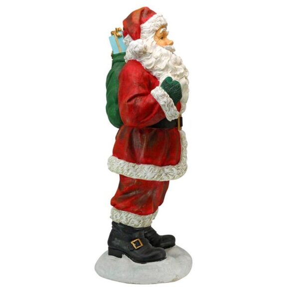 Design Toscano EU28288 14 Inch Visit from Santa Claus Statue