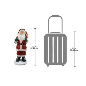 Design Toscano EU28288 14 Inch Visit from Santa Claus Statue