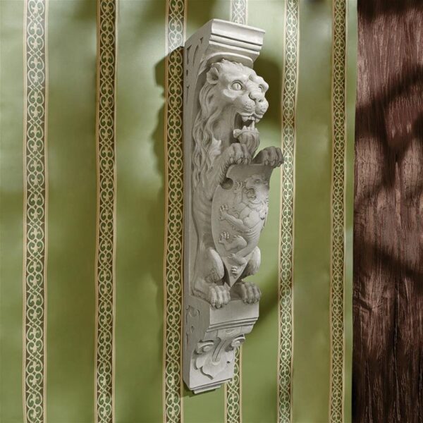 Design Toscano EU31578 4 Inch Manor Lion Wall Sculpture