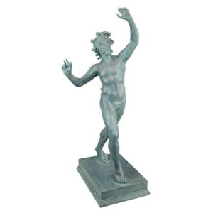 Design Toscano EU31620 13 1/2 Inch Grande Dancing Faunus of Pompeii Statue