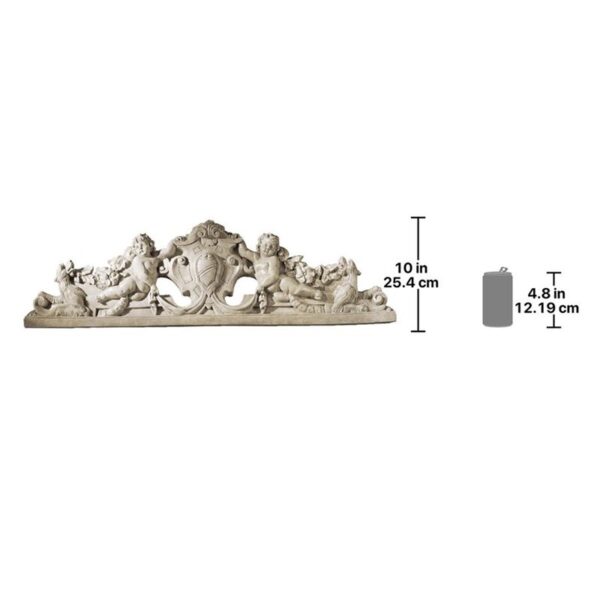 Design Toscano EU31668 37 Inch Devonshire Wall Pediment