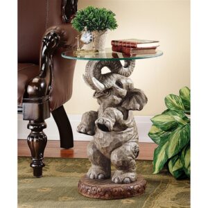 Design Toscano EU32144 16 Inch Good Fortune Elephant Table