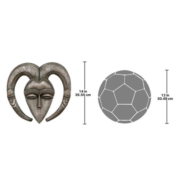 Design Toscano EU34032 15 Inch Kwele African Mask