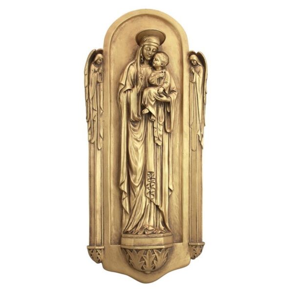 Design Toscano EU34562 8 Inch Il Virgin Benedetto Di Turin Plaque