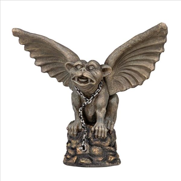 Design Toscano EU35033 16 1/2 Inch Chained Cathedral Gargoyle Statue