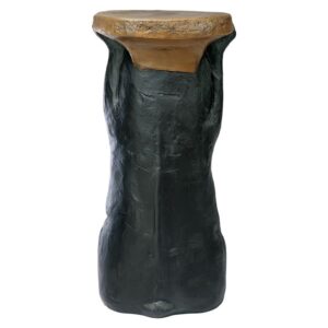 Design Toscano EU8985 11 Inch Forest Bear Pedestal Table - Black