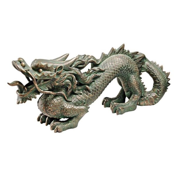 Design Toscano EU9306 21 Inch Medium Asian Dragon of the Great Wall