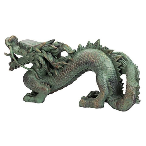 Design Toscano EU9306 21 Inch Medium Asian Dragon of the Great Wall