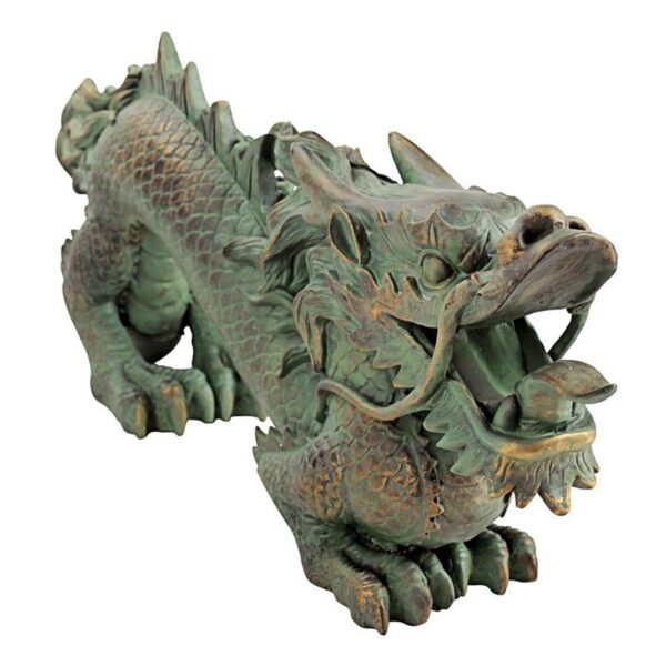 Design Toscano EU9306 21 Inch Medium Asian Dragon of the Great Wall