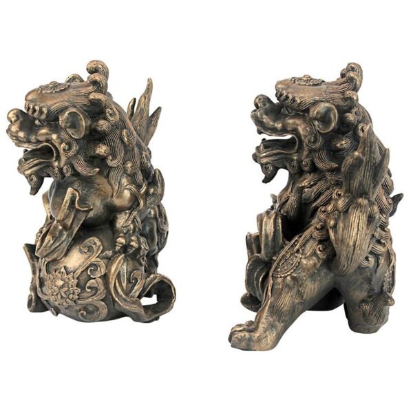 Design Toscano EU93778 6 Inch Shishi Foo Dogs Chinese Lion Statues