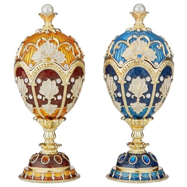 Design Toscano FH10762 Pavlousk 2 1/2 Inch Nikolayevich Enameled Egg