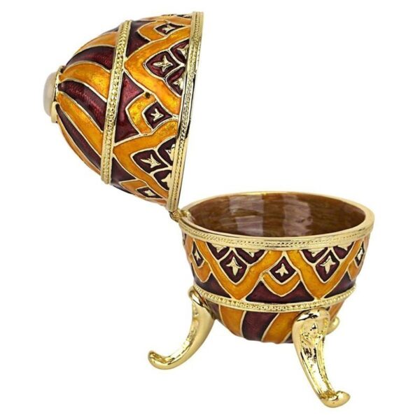 Design Toscano FH1341 2 1/2 Inch Feodorovna Enameled Egg