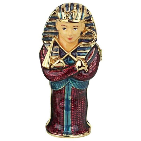 Design Toscano FH1594 2 Inch King Tut Enamel Trinket Box