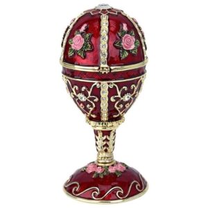 Design Toscano FH2479 2 Inch Russian Rosette Enameled Egg