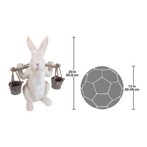 Design Toscano FU35349 15 Inch Ezekiel Rabbit Easter Bunny Statue