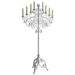 Design Toscano FU68340 29 1/2 Inch Castle Vecchio Floor Candelabra